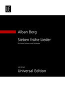 Sieben frühe Lieder [study score]