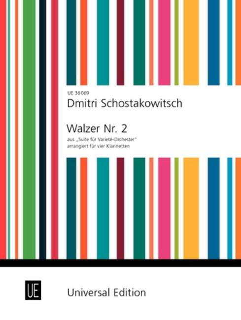 Walzer Nr. 2 aus "Suite für Varieté-Orchester" [four clarinets (3 clarinets in Bb, bass clarinet in Bb)]