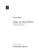 Lieder aus der Kindheit [合唱楽譜]