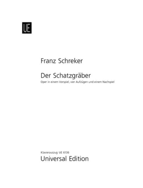 Der Schatzgräber [vocal/piano score]