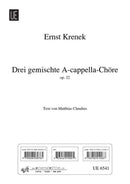 3 gemischte Chöre op. 22