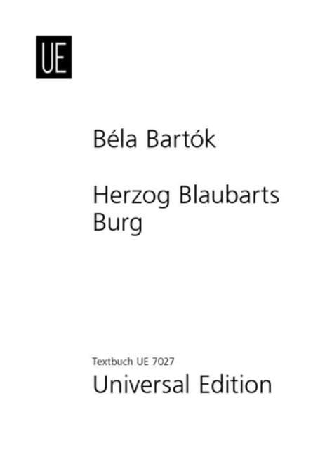 Herzog Blaubarts Burg op. 11（リブレット）