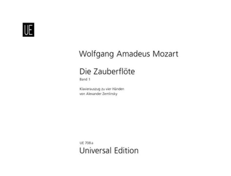 Die Zauberflöte (Piano, 4 hands), Vol. 1