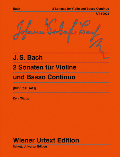 2 Sonaten G-Dur/e-Moll BWV 1021, 1023