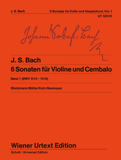 6 Sonaten BWV 1014 - 1016, vol. 1