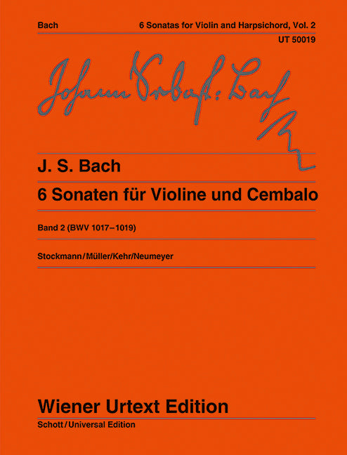 6 Sonaten BWV 1017 -  1019, vol. 2
