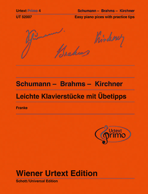 Schumann - Brahms - Kirchner（ドイツ語・英語）