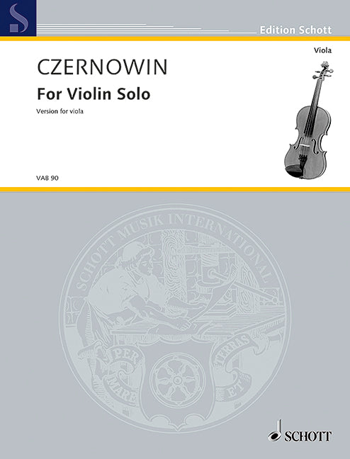 For Violin Solo (arr. Viola)