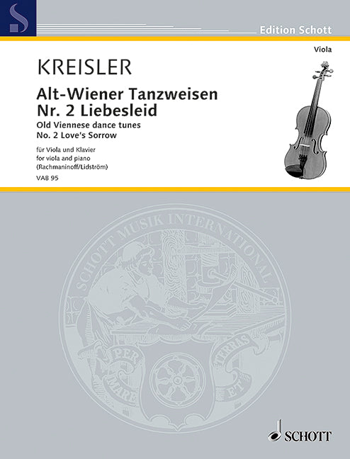 Alt-Wiener Tanzweisen, No. 2 Love's Sorrow (viola and piano)