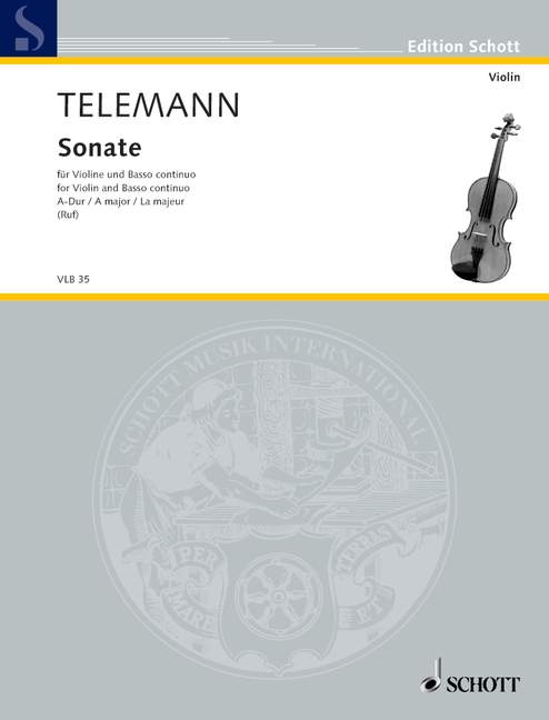 Sonate A-Dur (violin and basso continuo (harpsichord, piano); cello (viola da gamba) ad libitum)