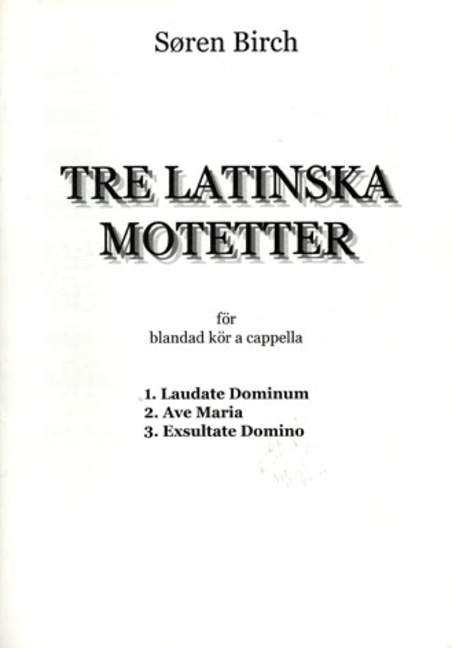 Tre Latinska Motetter