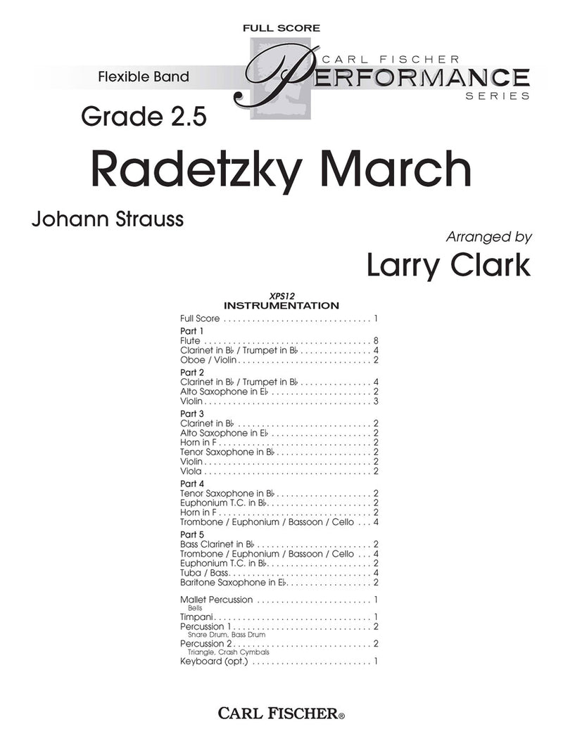 Radetzky March (Study Score)