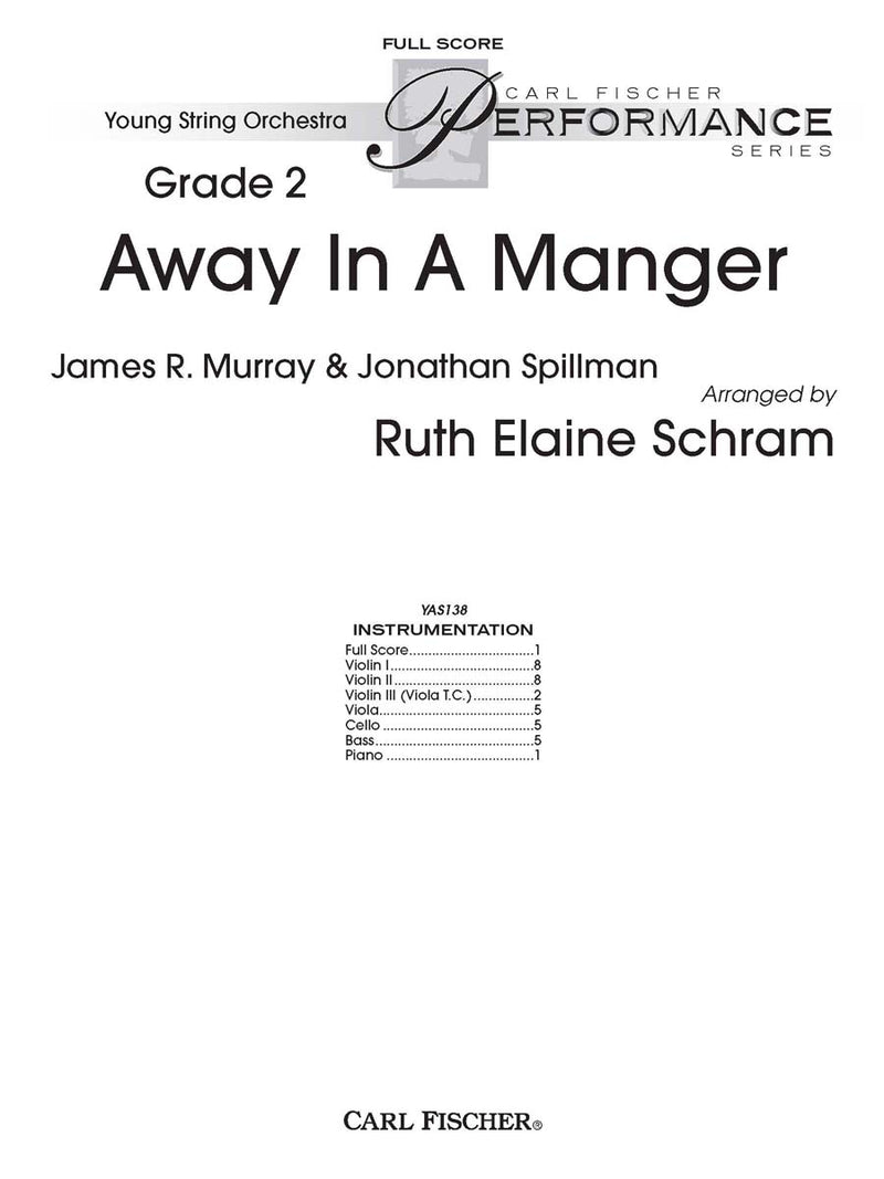 Away In A Manager (Study Score)