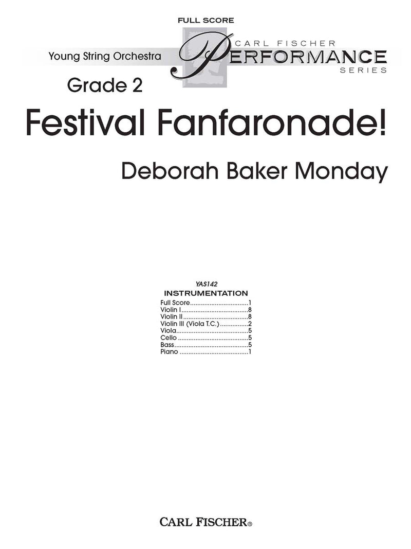 Festival Fanfaronade (Study Score)