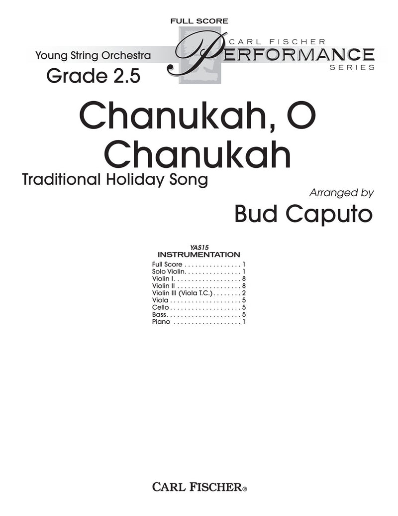 Chanukah O Chanukah (Score Only)