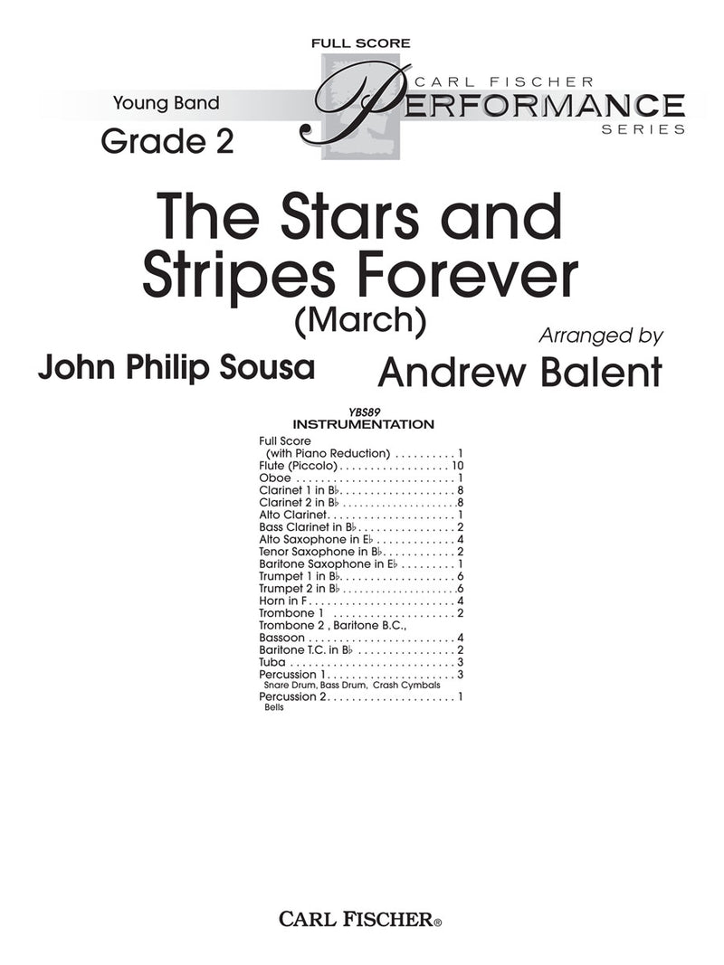 The Stars and Stripes Forever (March) (Score Only)