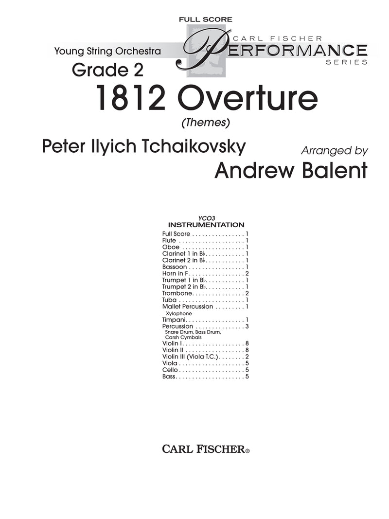 1812 Overture (Themes) (Score Only)