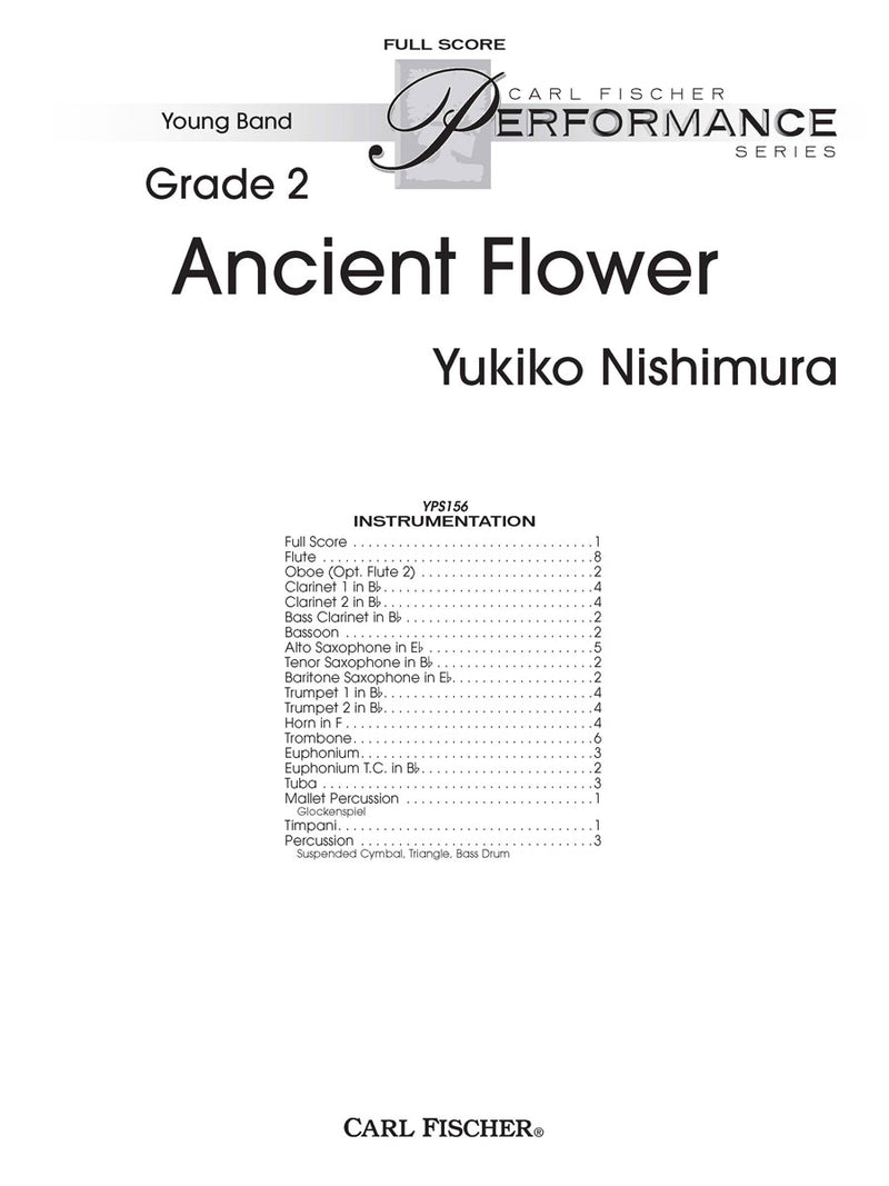 Ancient Flower, Concert Band (Study Score)