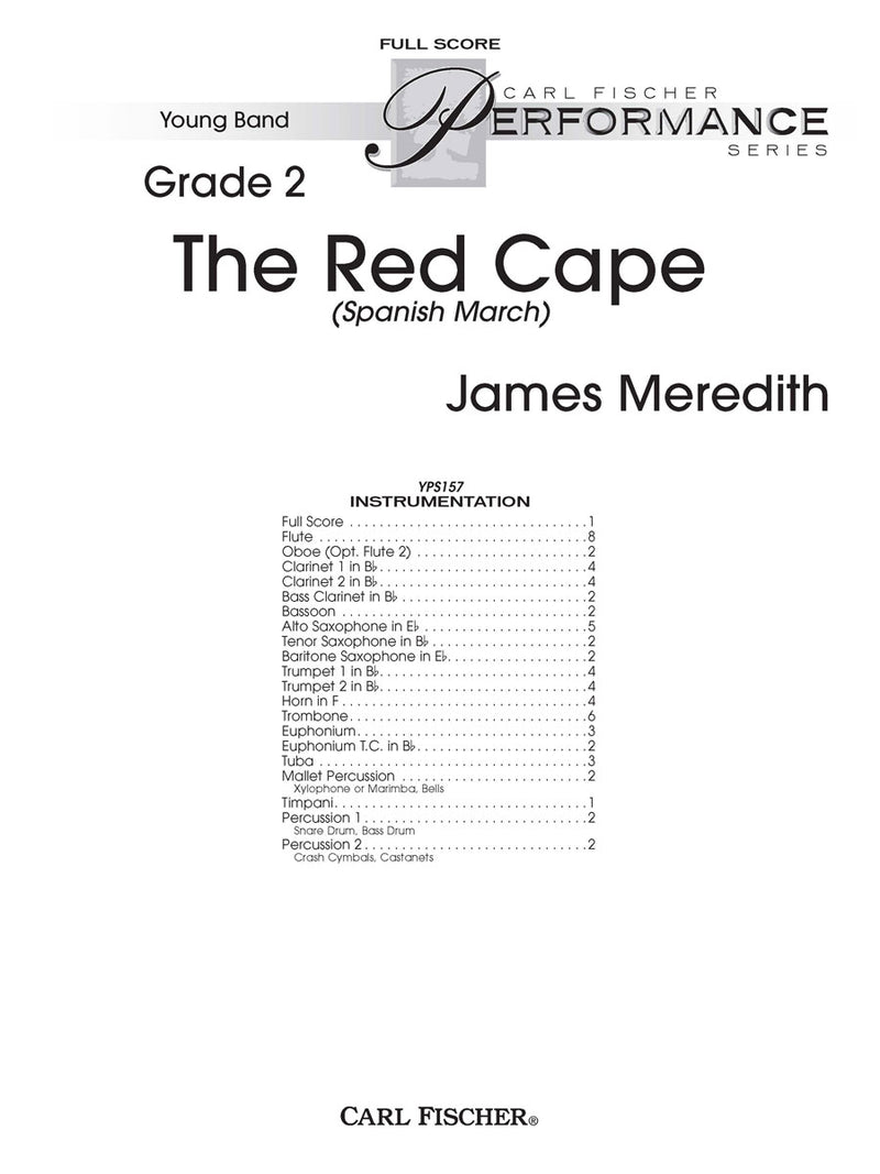 The Red Cape (Study Score)
