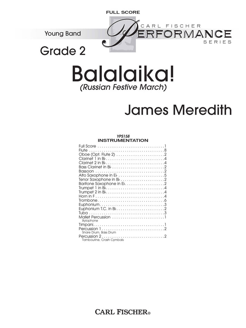 Balalaika! (Study Score)