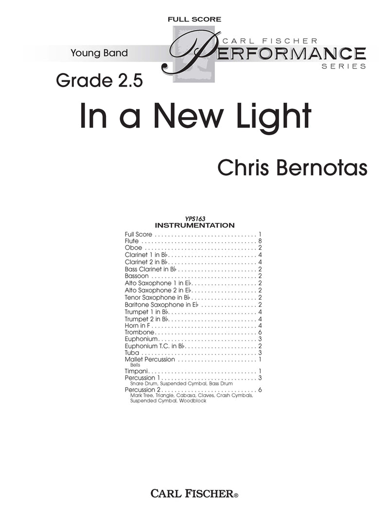 In a New Light (Study Score)