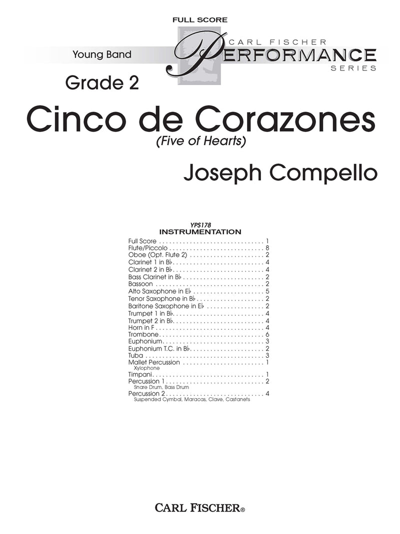 Cinco de Corazones (Study Score)