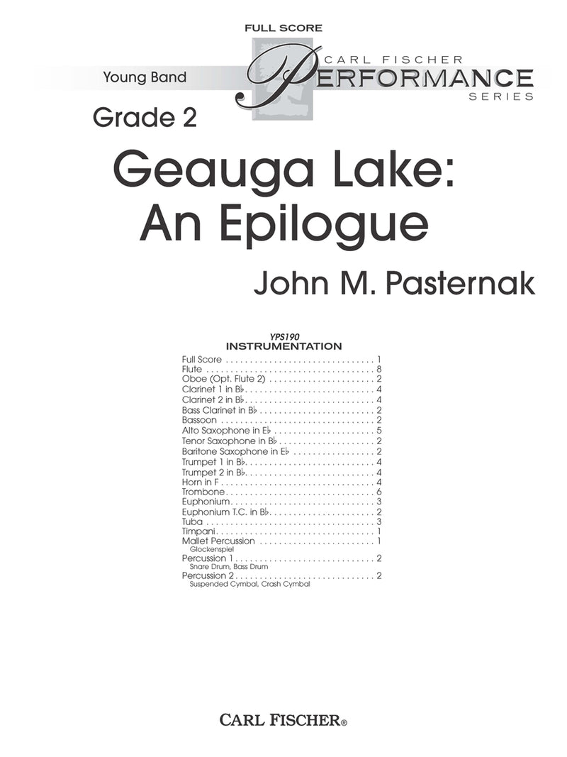 Geauga Lake: An Epilogue (Study Score)