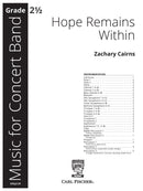 Hope Remains Within (Score Only)