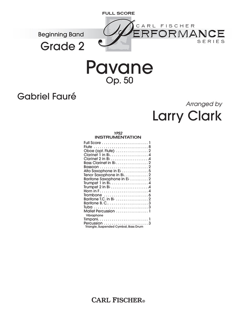 Pavane, Op. 50 (Score only)