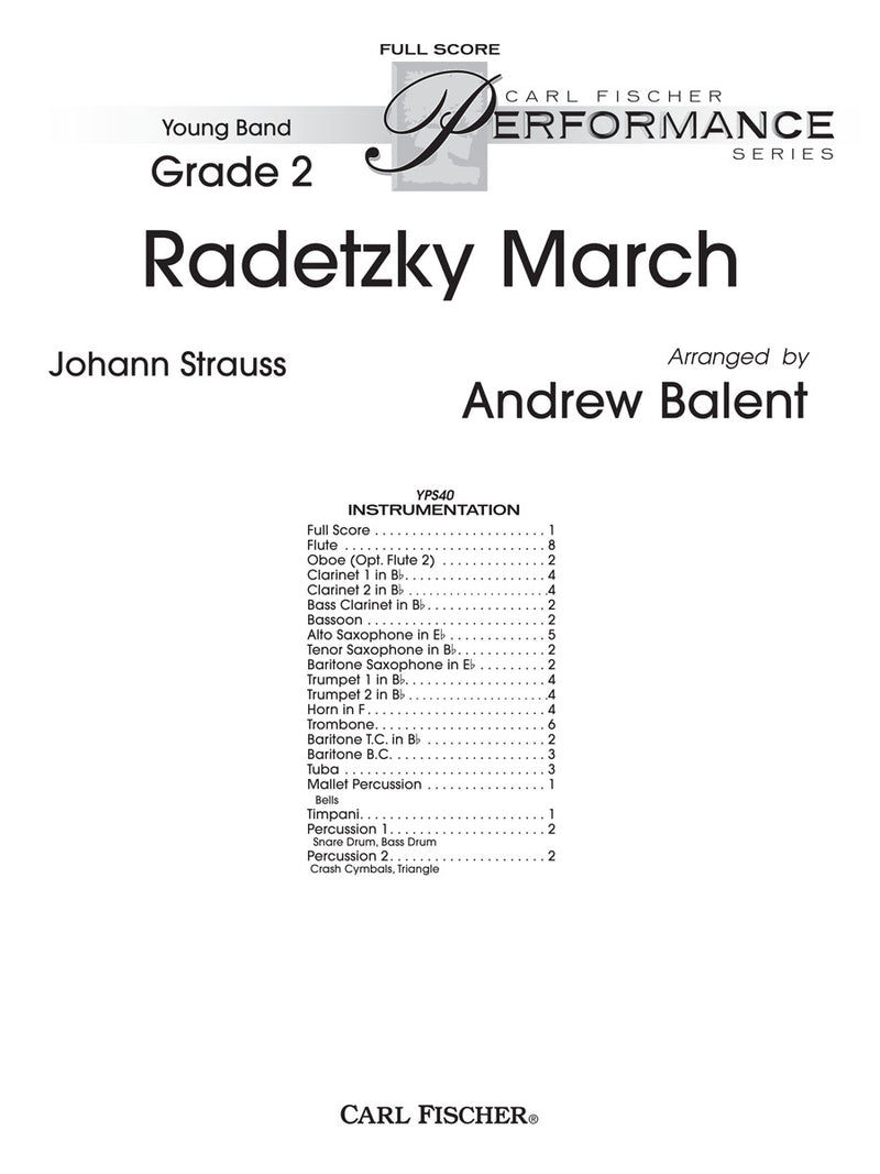 Radetzky March (Score Only)
