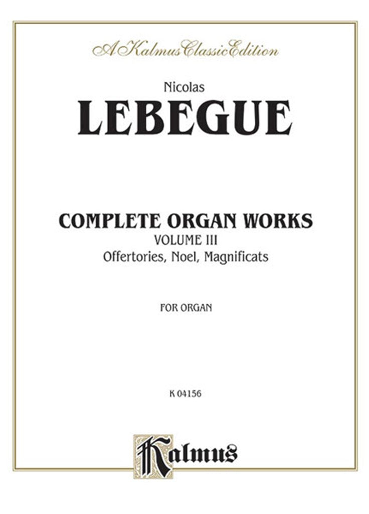 Complete Organ Works, Vol. 3