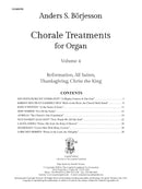 Chorale Treatments for Organ, Vol. 4: Reformation, All Saints, Thanksgiving, Christ the King