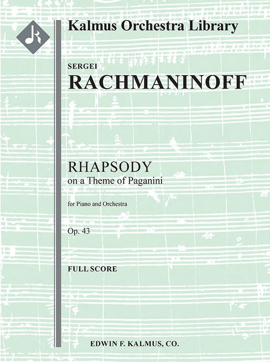 Rhapsody on a Theme of Paganini, Op. 43（スコア）
