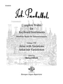 Complete works for keyboard instruments, vol. 8: Arias with variations