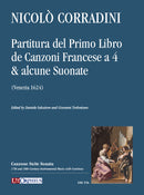Partitura del Primo Libro de Canzoni Francese a 4 (Score)