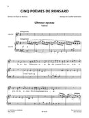 Cinq Poèmes de Ronsard