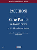 Varie Partite for 1, 2, 3 Recorders and Continuo