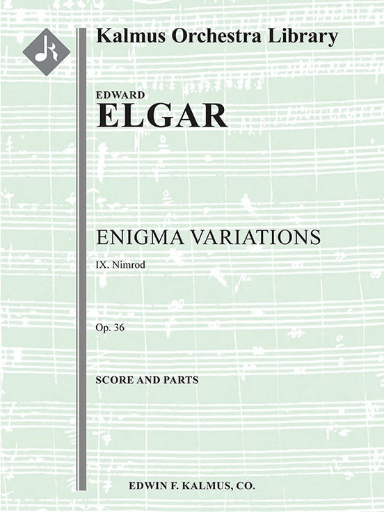 Enigma Variations: Variations on an Original Theme, Op. 36, No. 9: Nimrod（スコアとパート譜セット）