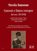 Canzoni e Danze europee dei secc. XVI-XVIII