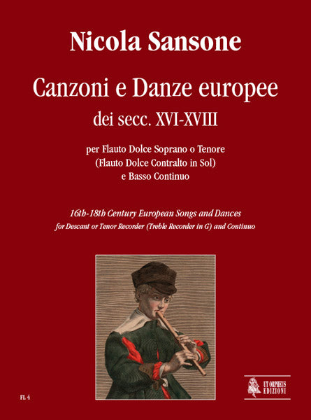 Canzoni e Danze europee dei secc. XVI-XVIII