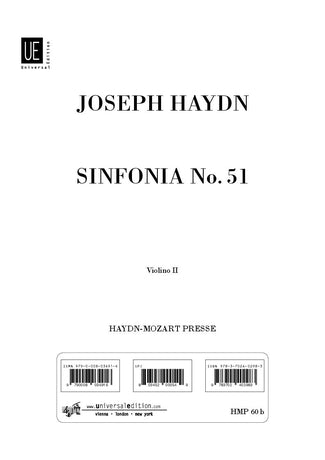 Sinfonia Nr. 51 Hob. I:51 (Violin 2 part)