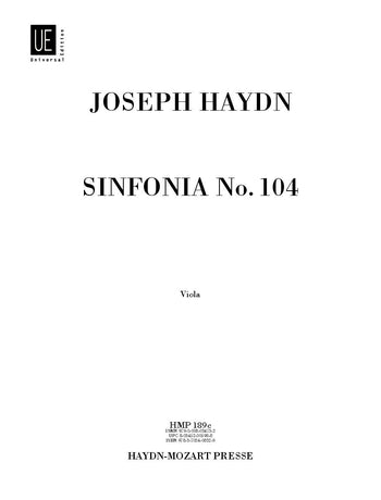Sinfonia Nr. 104 Hob. I:104 (Viola part)