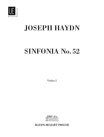 Sinfonia Nr. 52 Hob. I:52 (Violin 1 part)