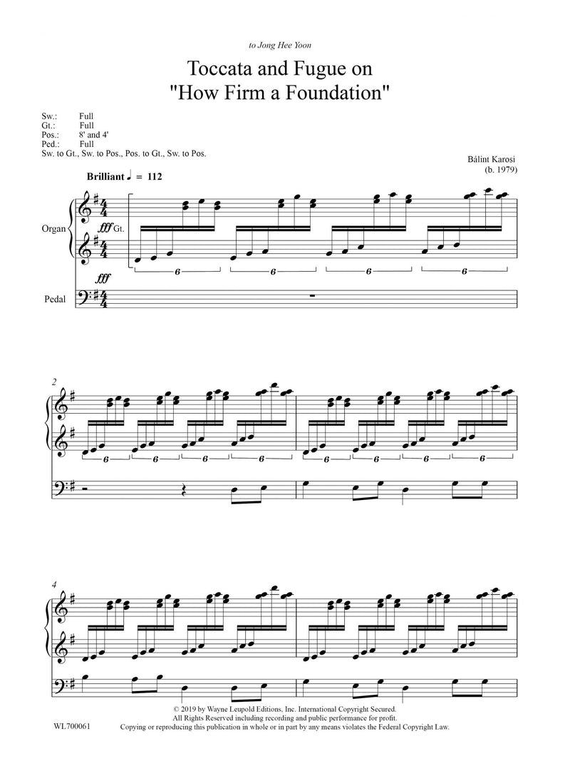 Toccata and Fugue on "How Firm a Foundation"