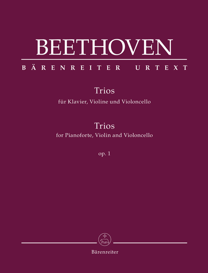 Trios for Pianoforte, Violin and Violoncello op. 1