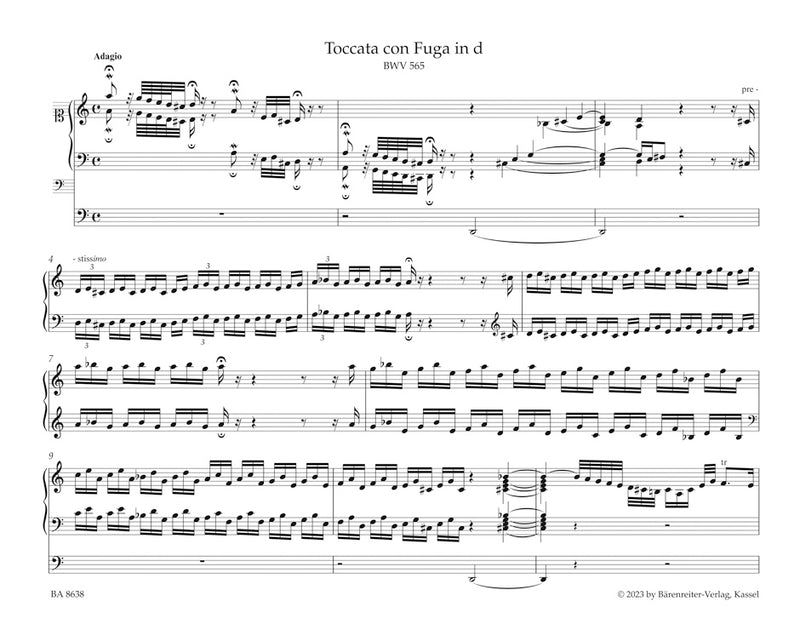 Toccata con Fuga in d, BWV 565