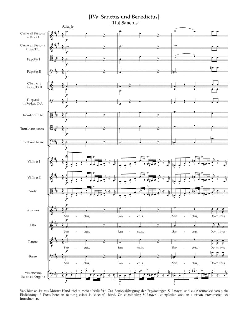Requiem K. 626, completed and edited by Michael Ostrzyga [Full score]