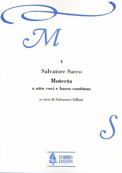 Motecta a 8 voci (SATB-SATB) e Basso Continuo