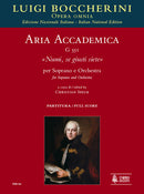 Aria accademica G 551 Numi, se giusti siete (Score)