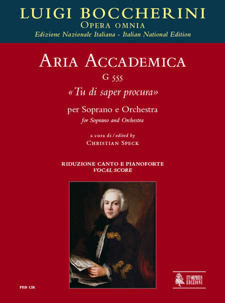 Aria accademica G 555 Tu di saper procura (Vocal Score)
